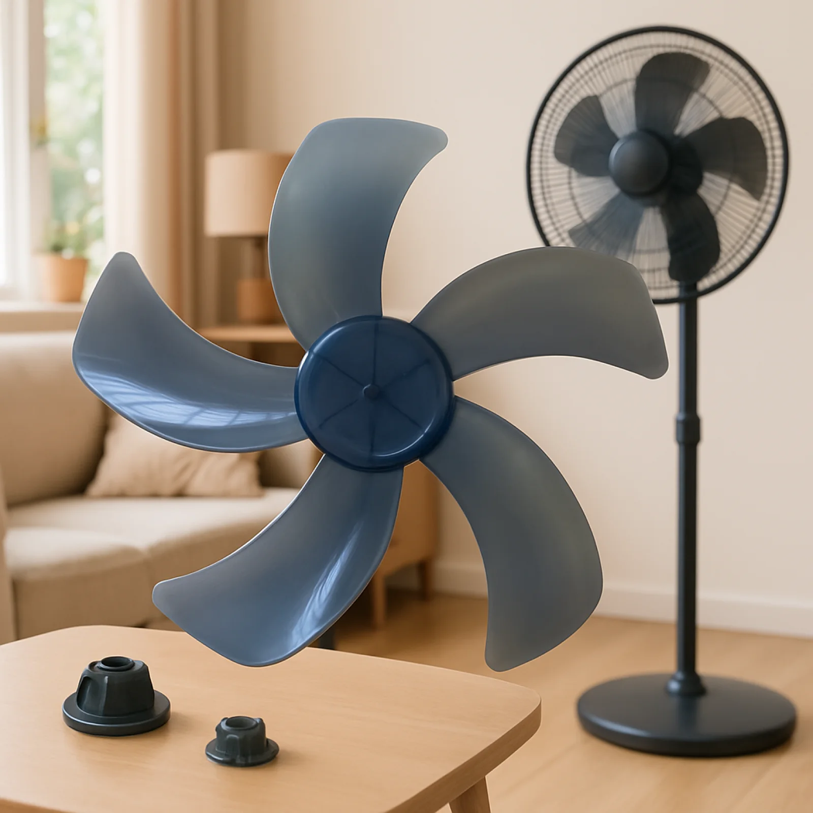 

Fan Blade Replacement Fitting Easy to Install Enhanced Cooling Part Professional High Performance Standing Standing Fan Blades