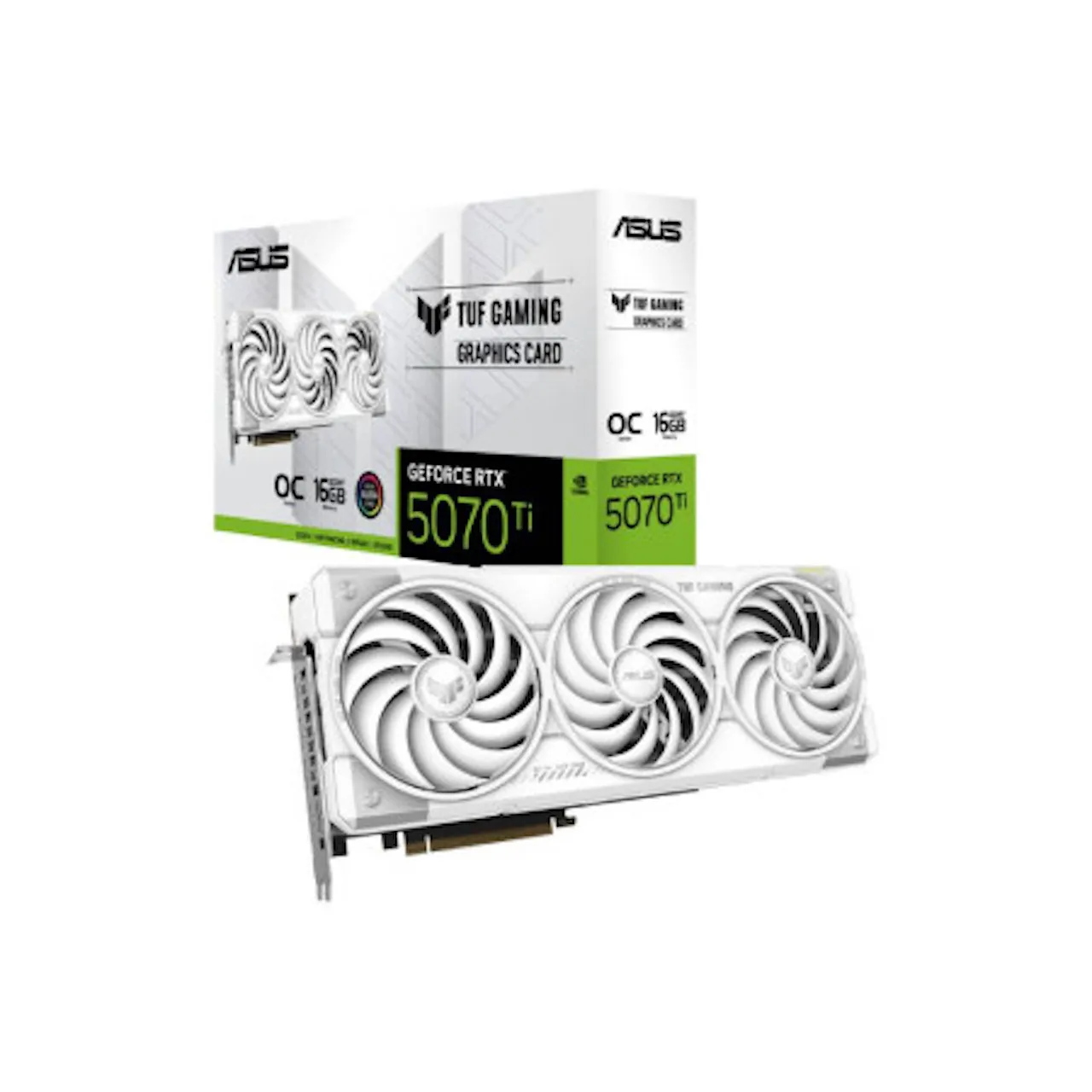 

100% FAST SHIPPING ASUS TUF Gaming GeForce RTX ™ 5070 Ti 16GB GDDR7 White OC Edition Gaming Graphics Card