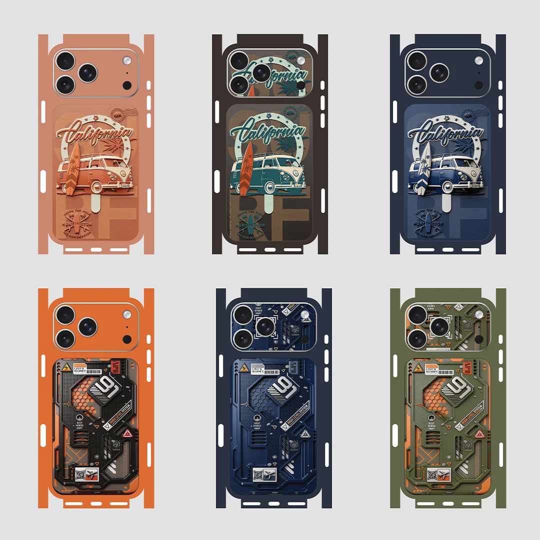 

For iPhone 17 Pro Max Skins - Premium Full Wrap Vinyl Stickers IPM070 California Collection By Nexa Skins