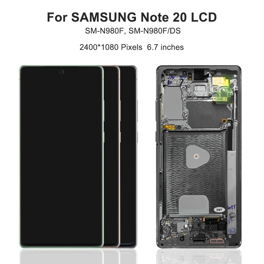 Note 20 6.7''For Samsung For Note20 N980 N980F N980F/DS LCD Display Touch Screen Digitizer Assembly Replacement