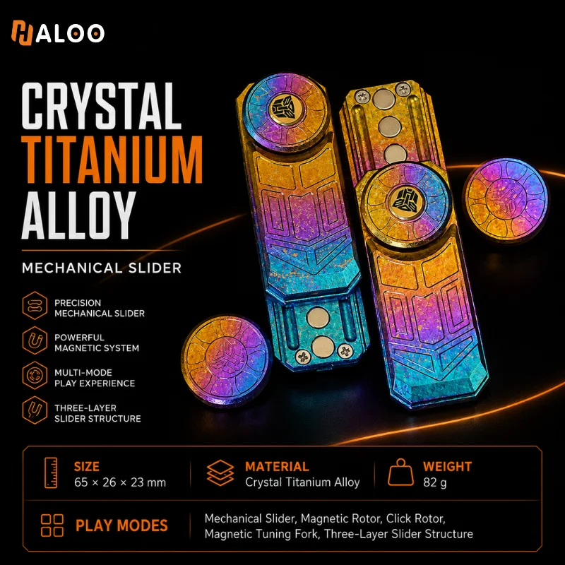 HalooPlayer Harley Fidget Toy Slider Toys Spinner and Stress Reliever Fidgets Antistress Anxiety Toy Metal Autismo EDC