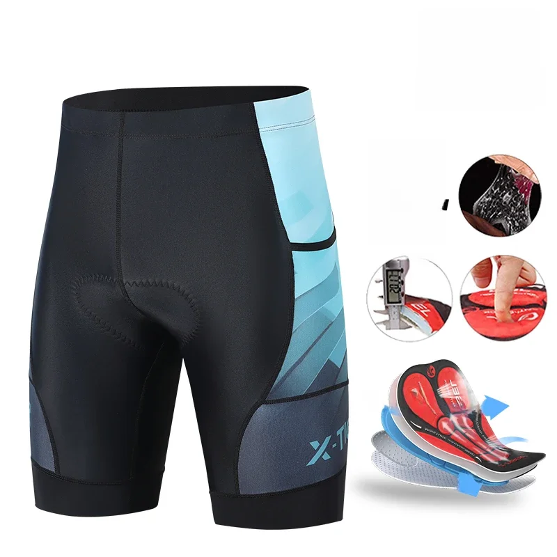 AliExpress X-TIGER Men's cycling shorts with back pocket  Bike Shorts Breathable Quick Dry Elastic Cycling  with Pockets Cycling Shorts