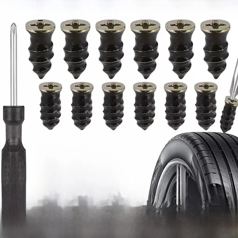 Réparation universelle de pneus sous vide pour voiture, moto, camion, clous en caoutchouc sans chambre à air, réparation de crevaison de pneus, 22 pièces