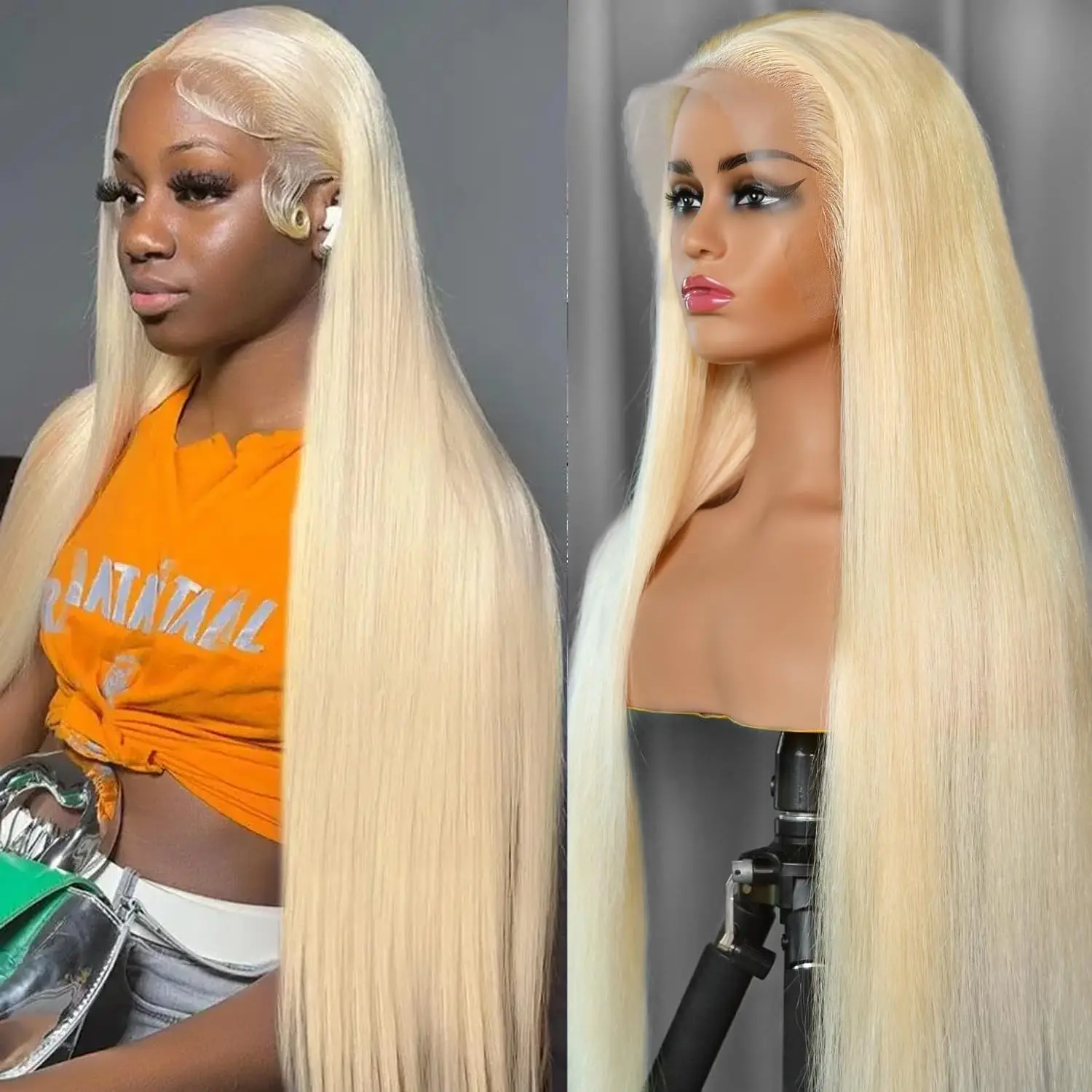 Blonde Straight Lac…