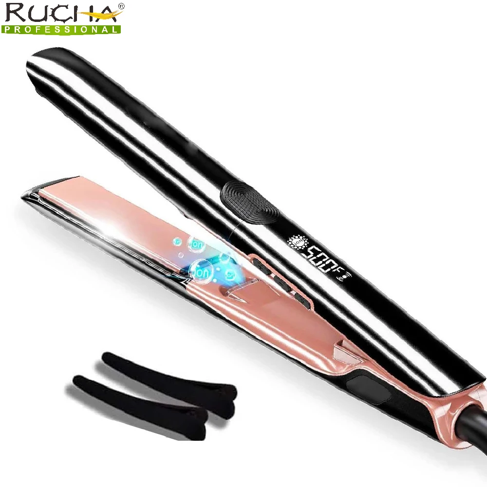 Hair Straightener 500F Professional Temperature High Keratin Treatment Hair Flat Iron for Frizzy Hair Recovers the Damaged