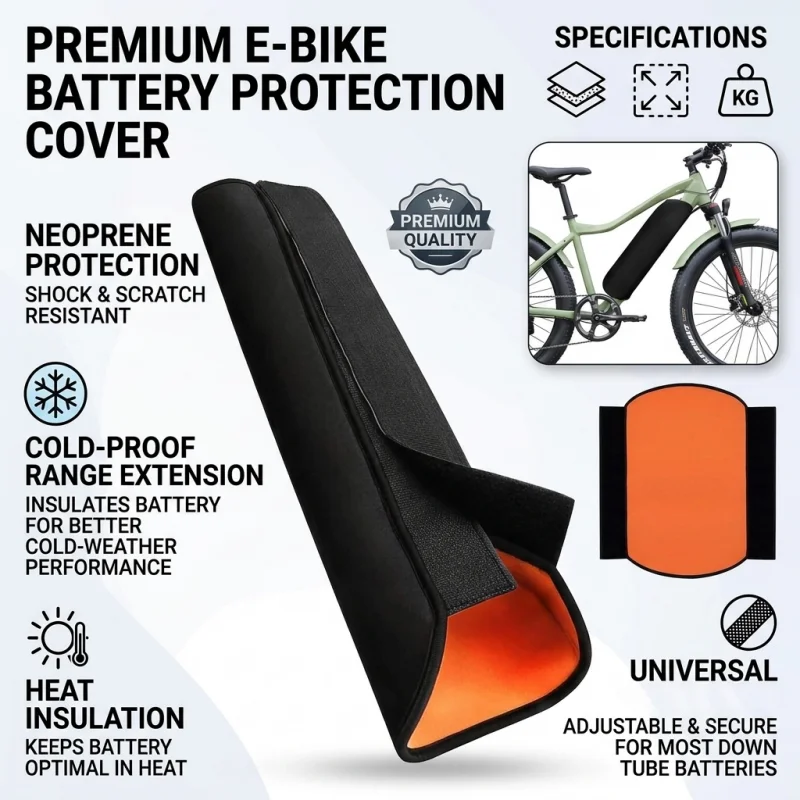 Cycling Commuter Bag - Osłona baterii roweru elektrycznego, pyłoszczelna torba