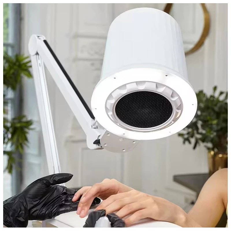 Professional 4blanc Client Oem Two-in-one Shadowless Lamp Nail Dust Collector For Nail Salon