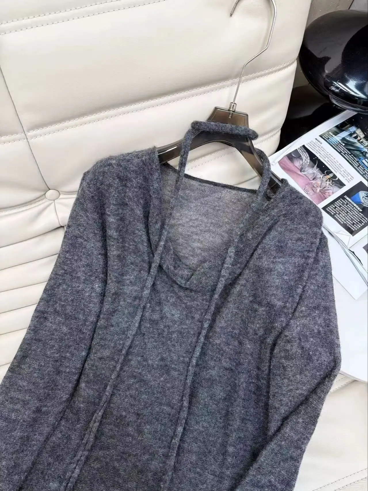 Elegant and Comfortable Wool Mixed Loose Jacket and Half Skirt Set