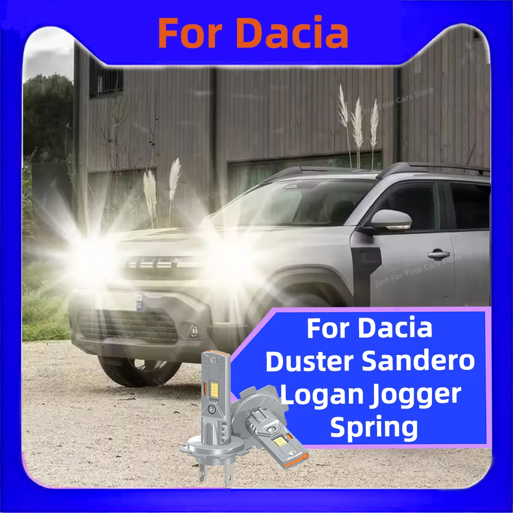 2x H7 Led Headlights Canbus Car Bulbs 6000K White Plug&Play Fog Light Diode Lampada For Dacia Duster Sandero Logan Jogger Spring