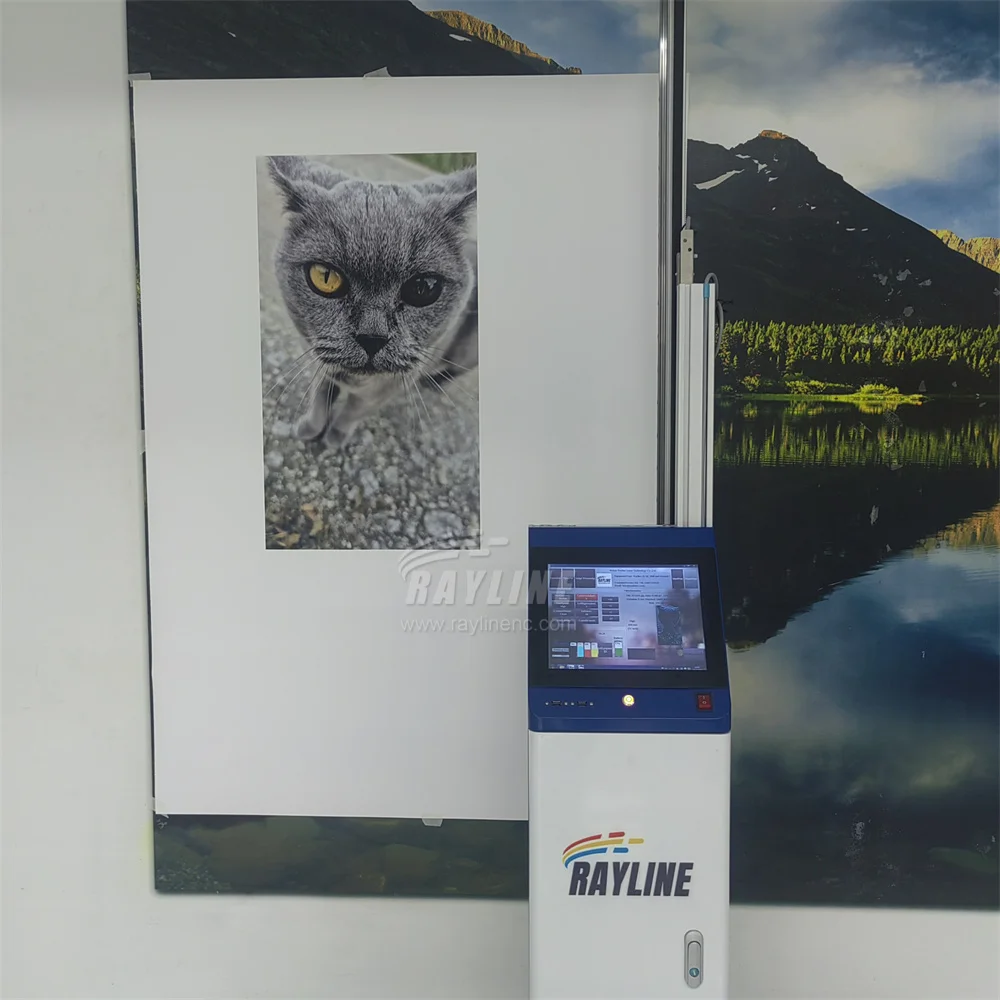 Rayline AI 4K Wall Printer การควบคุมโทรศัพท์มือถือ การแยก/ตําแหน่งภาพอัตโนมัติ เครื่องพิมพ์ผนังไม่จํากัด ราคาโรงงาน