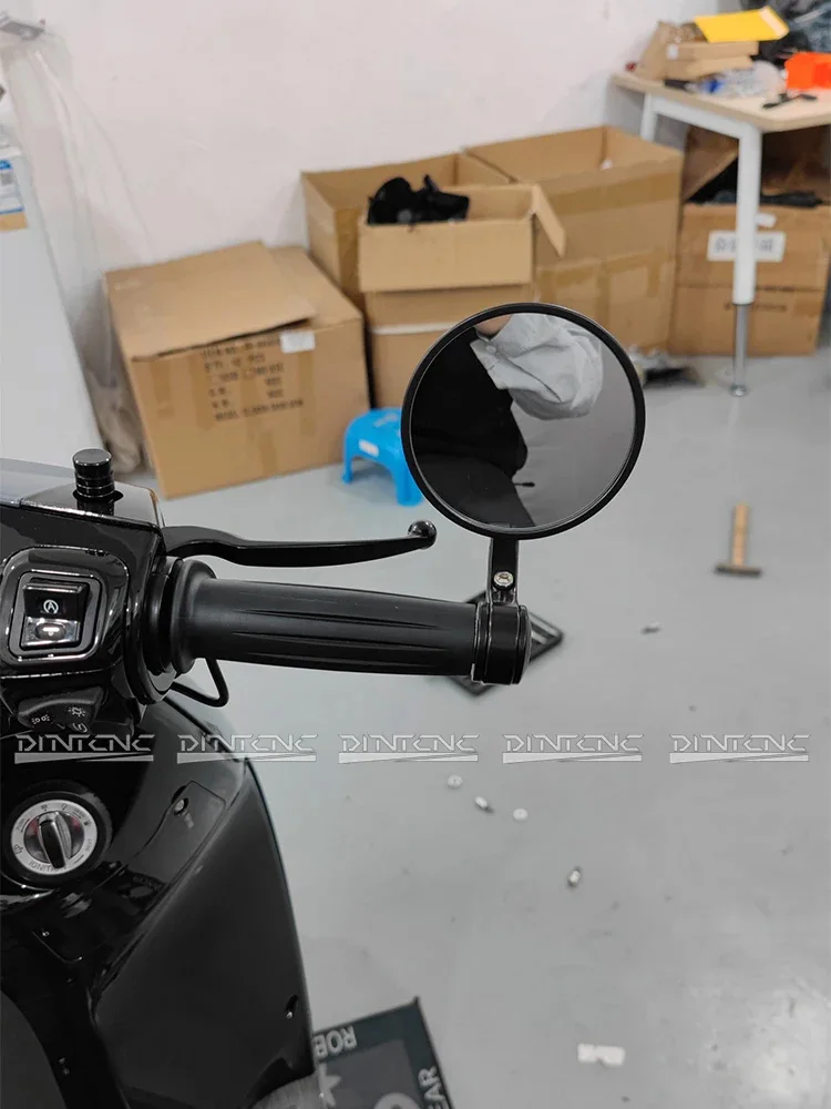 Motorrad Zubehör Fahrrad Straßenbahn Geländewagen All-Terrain Universal Lenker Ende Rückspiegel 95 MM Glas Seite Spiegel – Detail 15