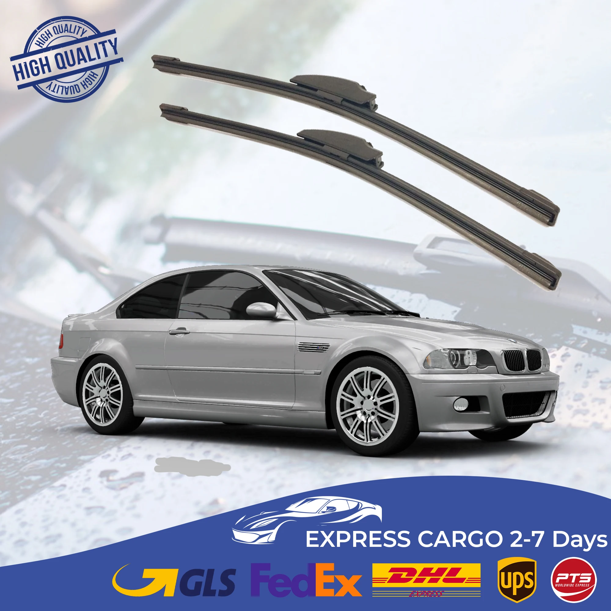 Car Wiper Blade For BMW E46 1998 1999 2000 2001 2002 2003 2004 2005 Auto Windscreen Windshield Wipers Blades Window Wash Front