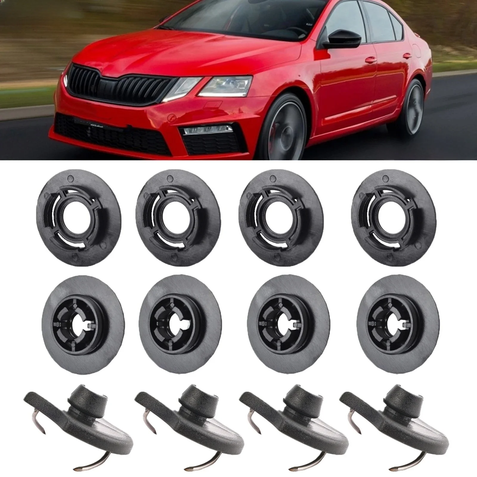 Pinces de retenue pour Skoda Octavia A7 Octavia A5, 12 pièces, supports de sol en polymère de voiture superbe, 3D08645214PK 3D0864523B41