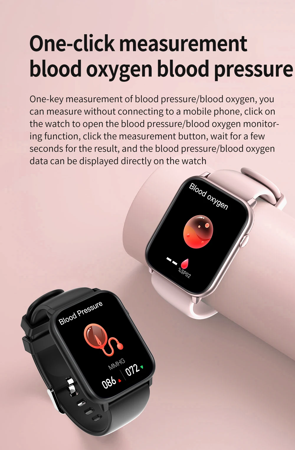 Rogbid Q28Pro Smartwatch 1.8นิ้วบลูทูธโทรเพลง Voice Assistant การตรวจสอบสุขภาพสมาร์ทวอท์ช Dropshipping