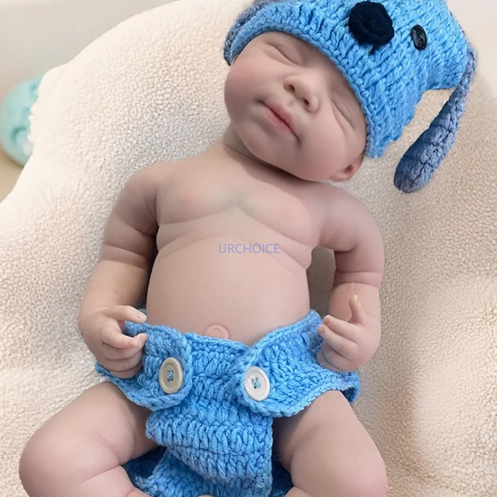 

18-дюймовая супермягкая силиконовая кукла реборн, ручная роспись для новорожденных Preemy для коллекции, детское образование, пасхальные подарки