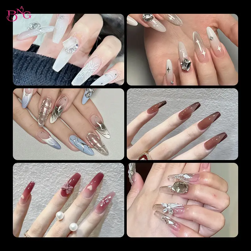 BNG 98/145Pcs Dual Form Nail Mold Set Full Cover Nail Extension Tip Acrylic Top Forms Quick Building Molds for Poly Nail Gel - Image 6