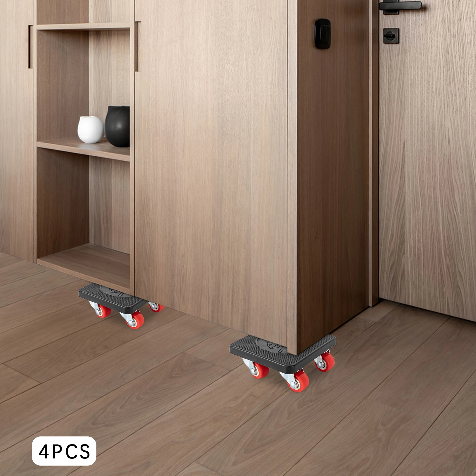 Flexibles Dolley-Set mit 360°-Drehung ° Drehbares Design (sanfte Bewegung auf jeder glatten Oberfläche), ergonomischer Hebegriff – Detail 2