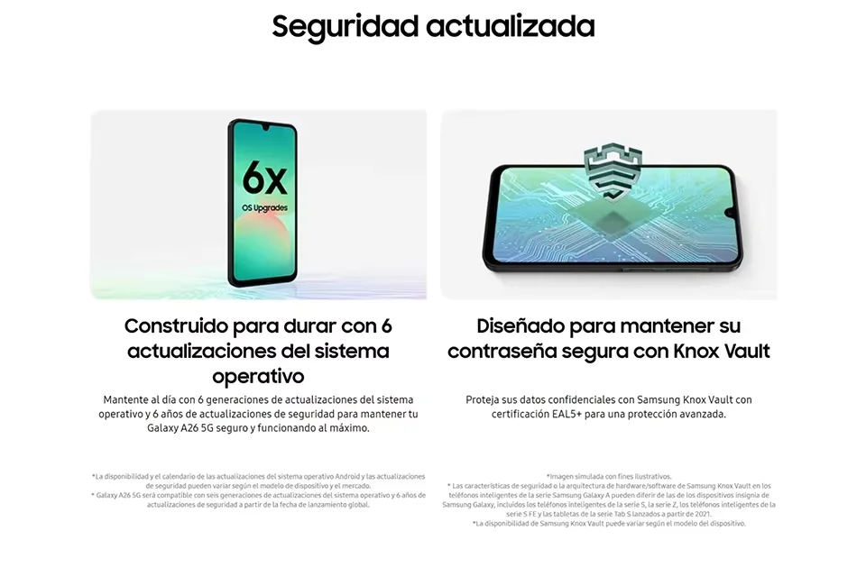Global Version Samsung Galaxy A26 5G Smartphone 6.7" Super AMOLED Display Dual SIM 50MP Triple Camera 5000mAh Battery Fast Charging Exynos 1380 Processor IP67 Water Resistance