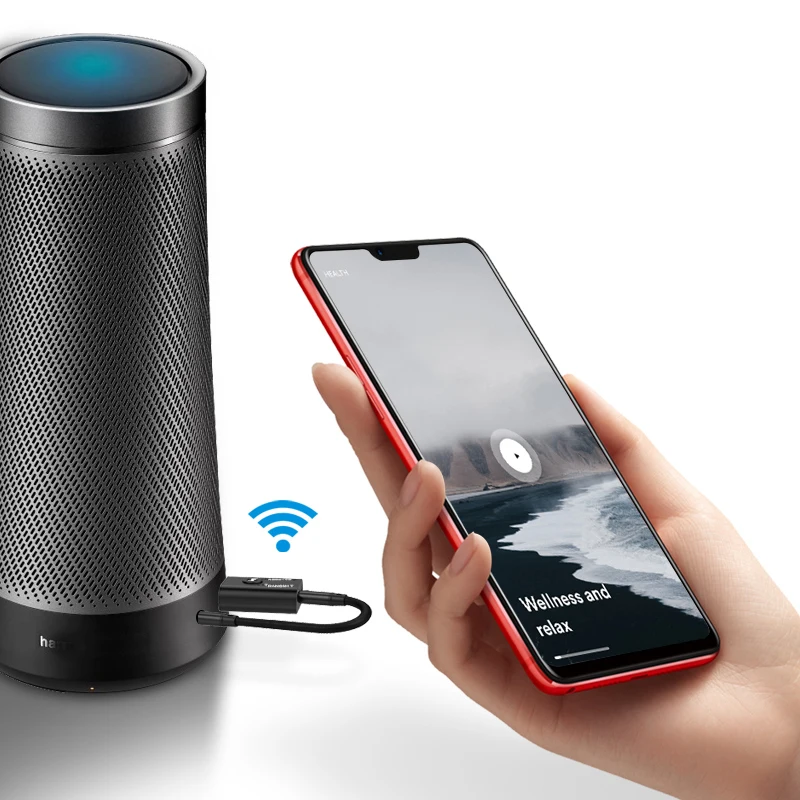 VAORLO 2 IN 1 Bluetooth Audio Adapter USB 3,5 MM Aux 3D Stereo Wireless Receiver Sender Für Car Kit PC TV Lautsprecher Verstärker