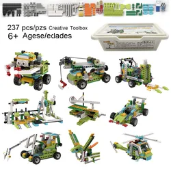 NEW 237Pcs/lot WeDo Robotics Construction Set Creative Building Blocks STEM Educational and Dacta Series DIY Bricks Toys Gifts