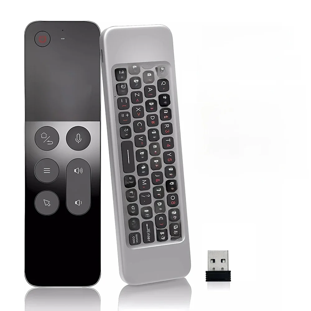Uniwersalny pilot głosowy Air Mouse W3 2.4G Ręczna mini bezprzewodowa klawiatura dla Android TV BOX Windows PC — zdjęcie 2
