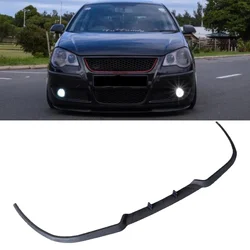 Frontbumperlip voor VW Polo 9N 2001-2005 Cupra R Autoaccessoires Spoiler Flap Universeel 3-delig Bodykit Exterieuronderdelen Tuning