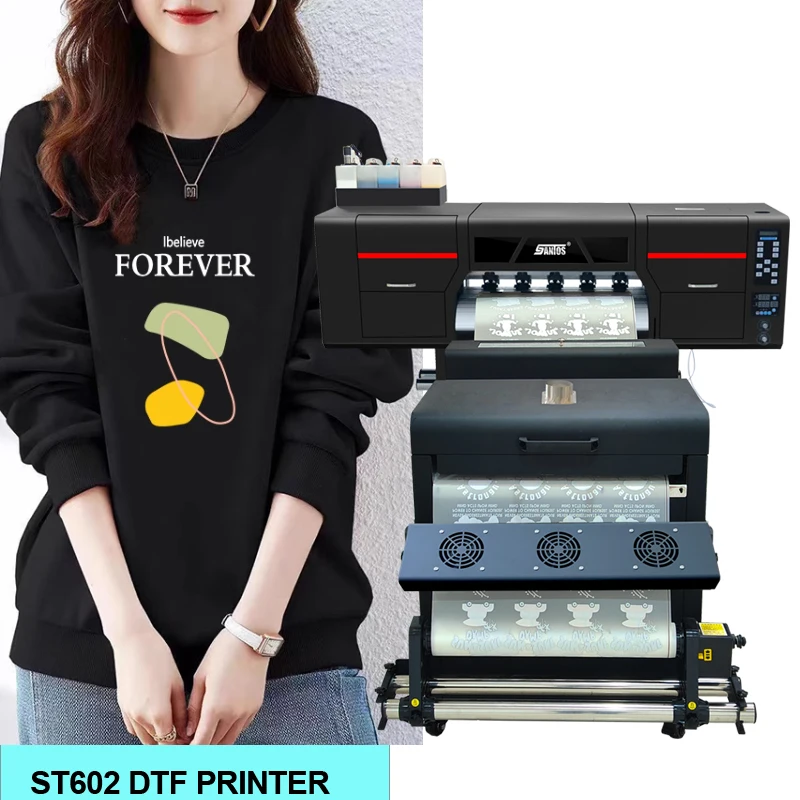 60Cm A1 Dtf Printer T-Shirt I3200A1 Xp600 Wide Format Dtf Film Printer With Powder Oven