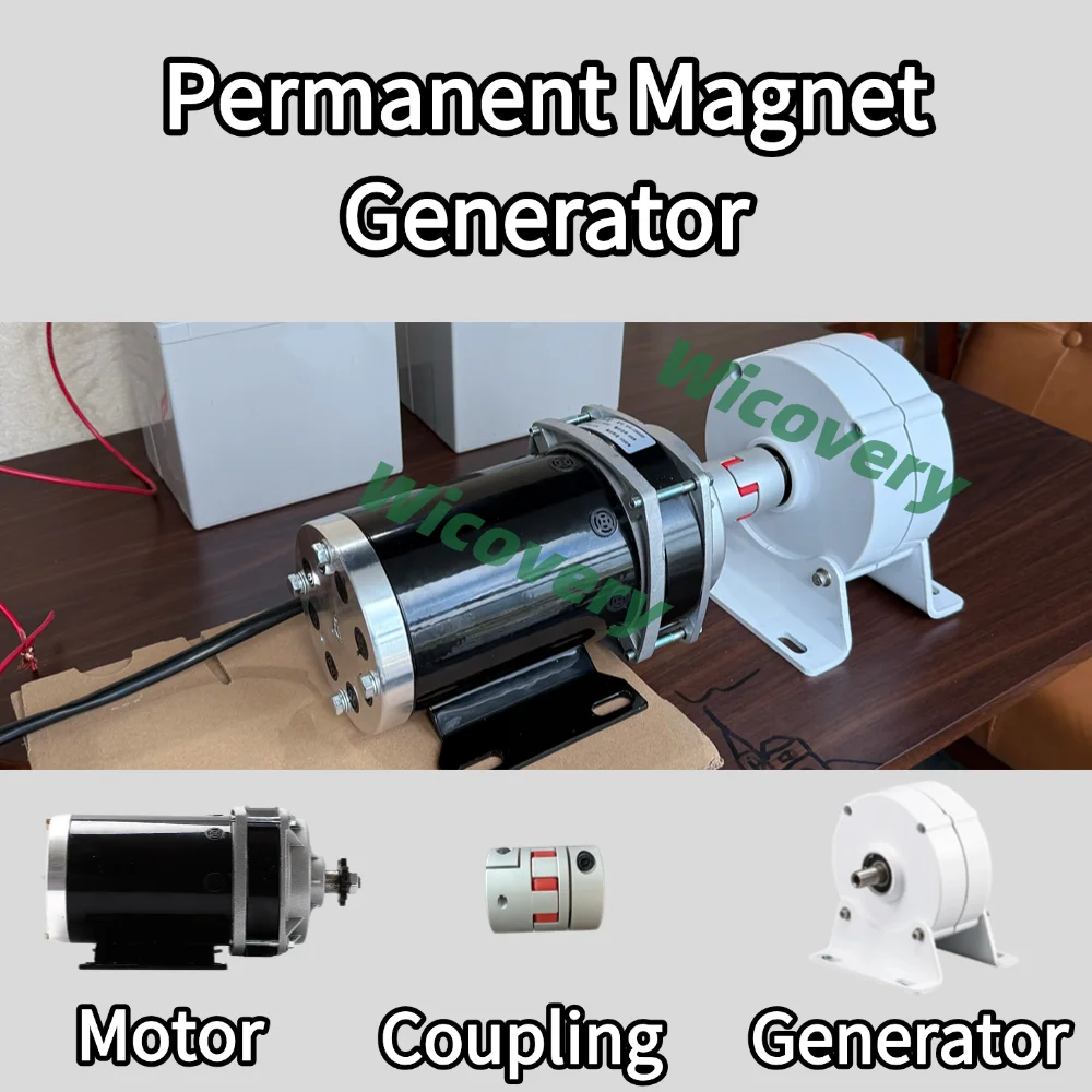 3KW 4KW 5KW 7KW 650rpm Permanent Magnet Generator 12V 24V 48V AC Alternators Use For Wind Turbine Water Turbine With Motor