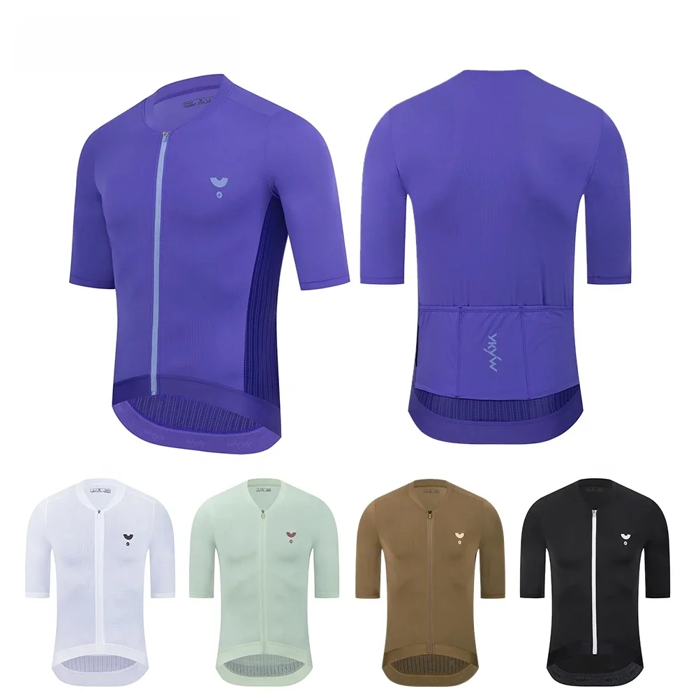 AliExpress YKYWBIKE YKYW 2025 Summer Purple Cycling Jersey Men Short SleeveTights Tops  Bicycle Shirt Breathable Pro Team Road Bike Race Clothing