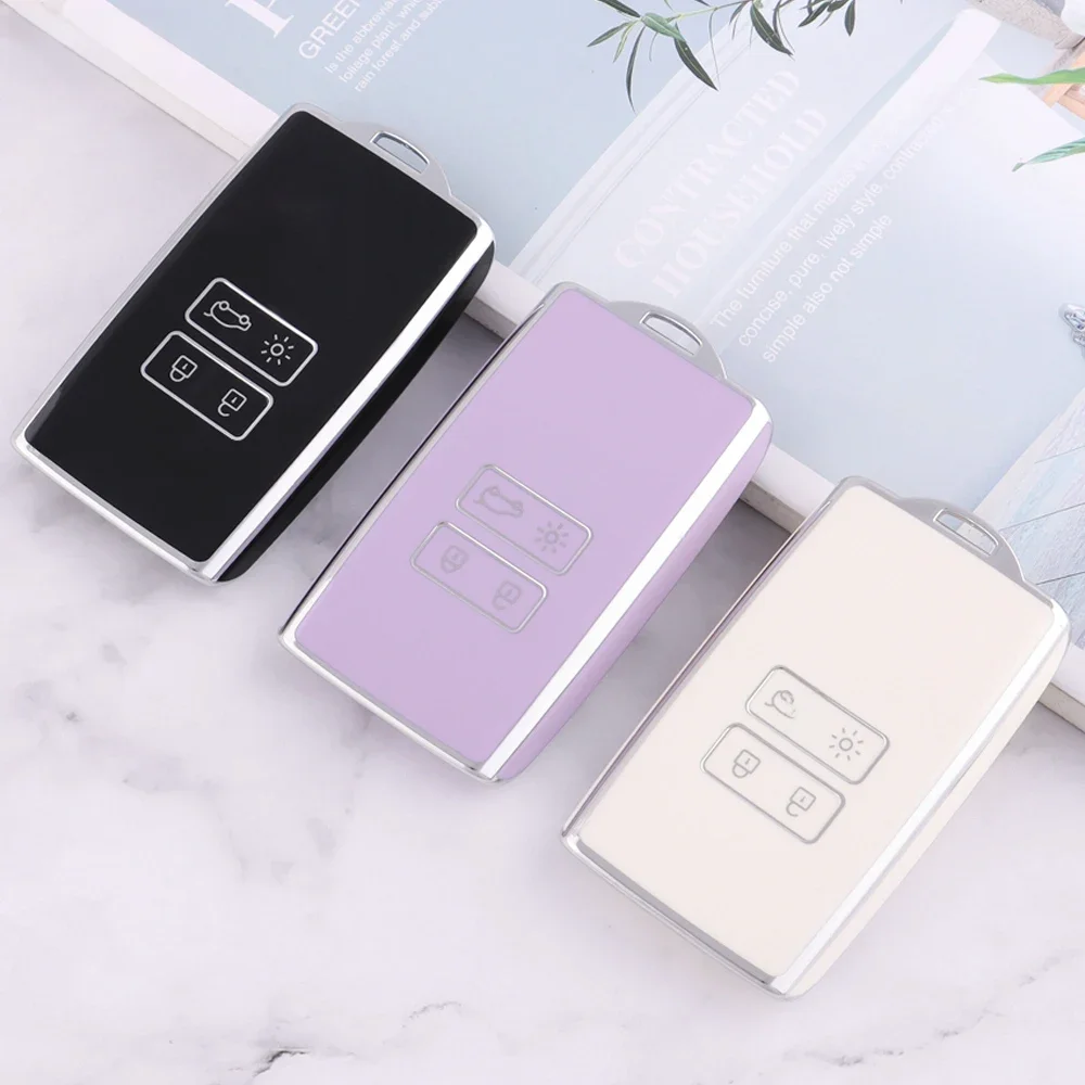 Étui pour clé de voiture en TPU, coque Fob pour Renault Koleos Captur Megane Clio scénique Talisman Arkana pour Dacia Sandero, accessoires