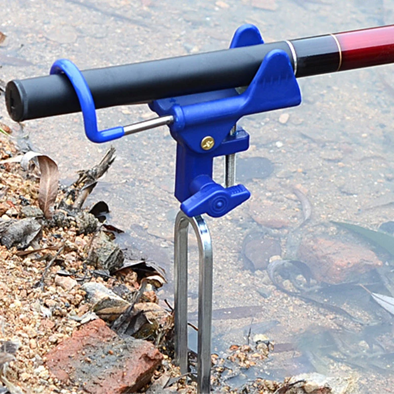 Dual-use Ground Insert Holder Fishing Rod Holder 360 Degree Adjustable Universal Adjustment Fishing Rod Turret holder