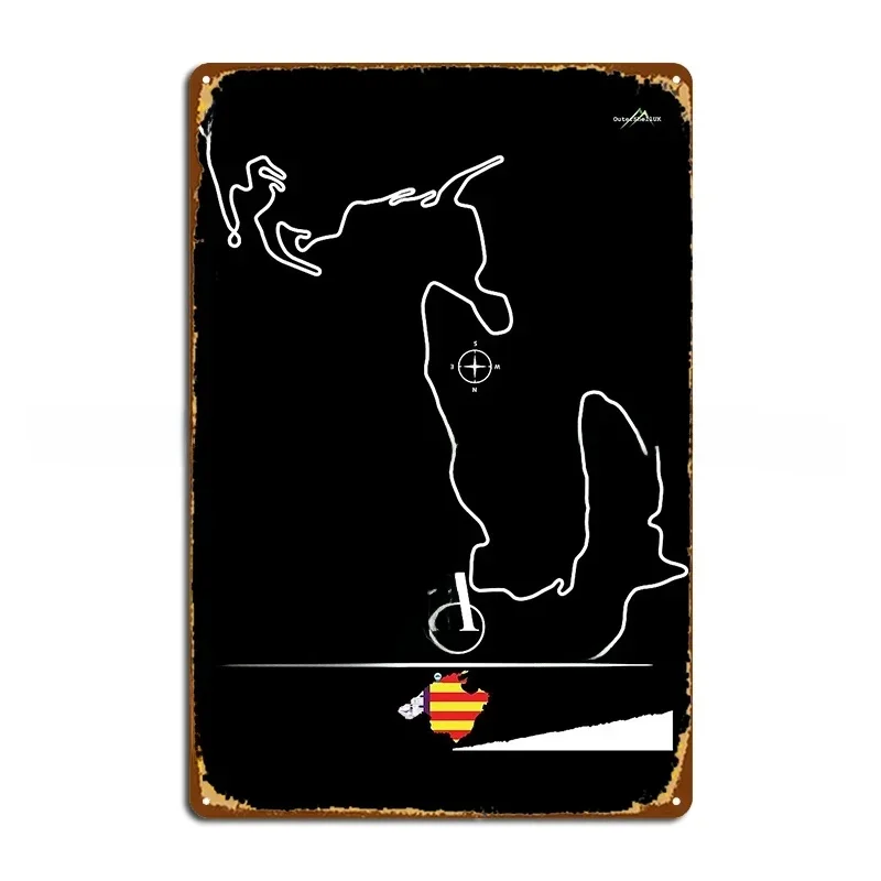AliExpress Sa Calobra Climb Mallorca Spain Ma 2141 Cycling Motorcycle Trail Map Metal Plaque Poster Designer Club Party Tin Sign Poster