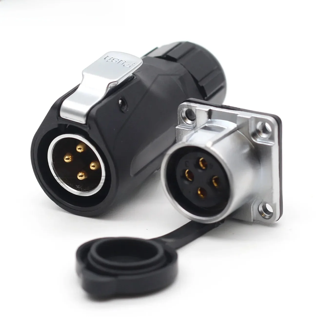 XHE20, IP67 2/3/4/5/6/7/8/9/10/12-pins waterdichte connector, M20 Paneelgemonteerde voedingskabelconnectorstekker en stopcontact - afbeelding 2