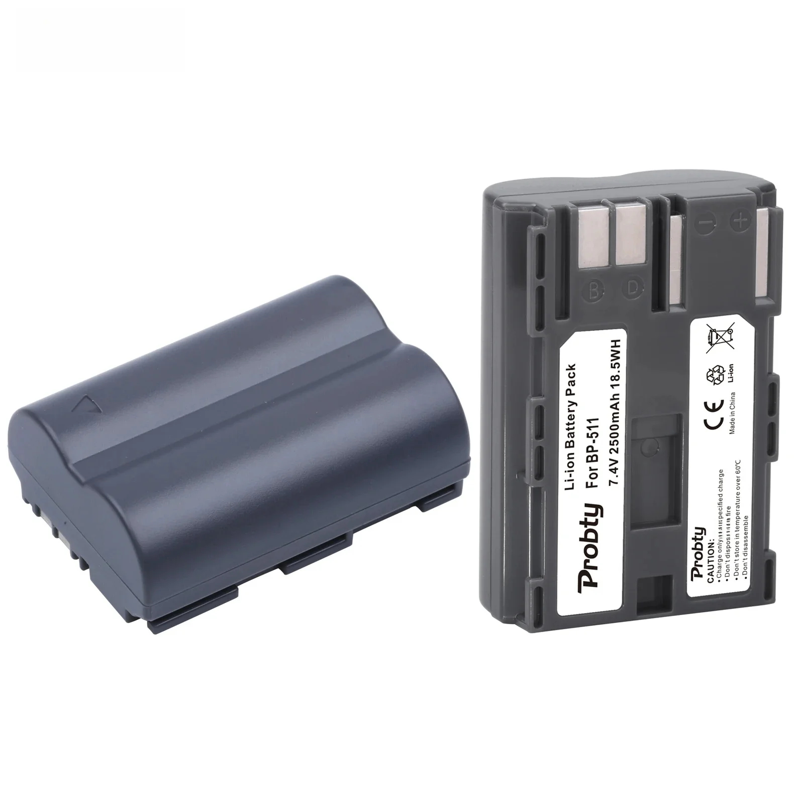 Akumulatory 2500mAh BP-511 BP-511A do aparatu cyfrowego Canon EOS 5D 10D 20D 30D 40D 50D 300D PowerShot G1 G2 G3 G5 G6 — zdjęcie produktu 7