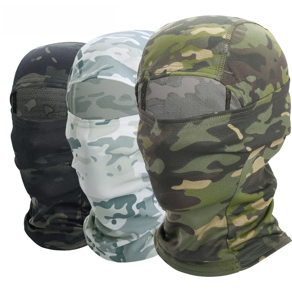 AliExpress GUMAO Cycling Full Face Mask Camouflage Tactical Balaclava Breathable Helmet Hood Sport Hiking Camping Fishing Scarf Hat Neck Cover