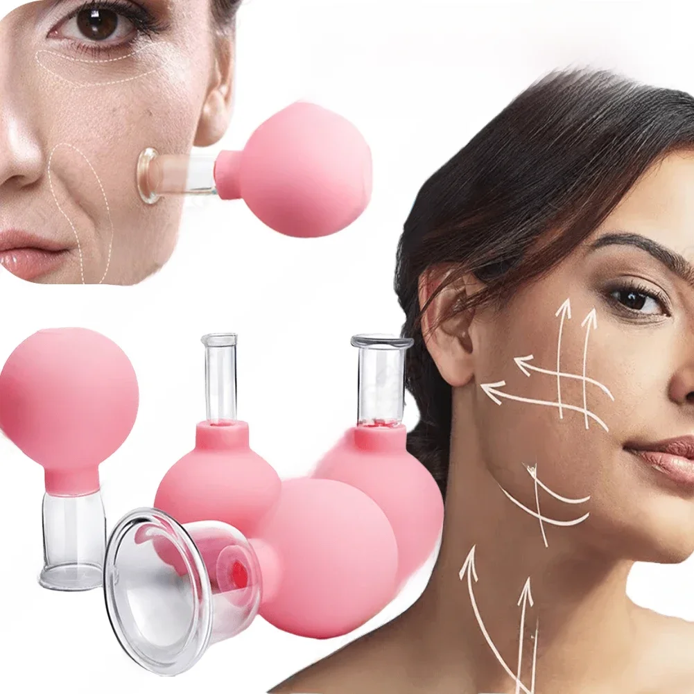 Ventouses sous vide pot en verre masseur de Cellulite pour le visage Acupuncture Hijama ventouse minceur combustion des graisses soins de santé visage ventouse