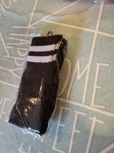 White Black Stripes Football Soccer Socks For Men Teenages Kids Boys Over the Calf Baseball Rugby Athletic Socks Women Girls photo review