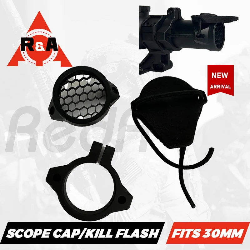 Scope Cap PRO /Kill Flash Fits for Most of 30mm Tube Scope LPVO VUDU, TANGO6T, RZHD Hunting Accessories