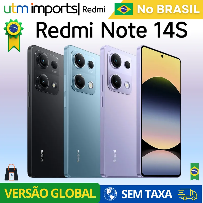 Xiaomi Redmi Note 14S AMOLED 67W Hyper Charge 5000mAh Global Versao Smartphone Ready Delivery