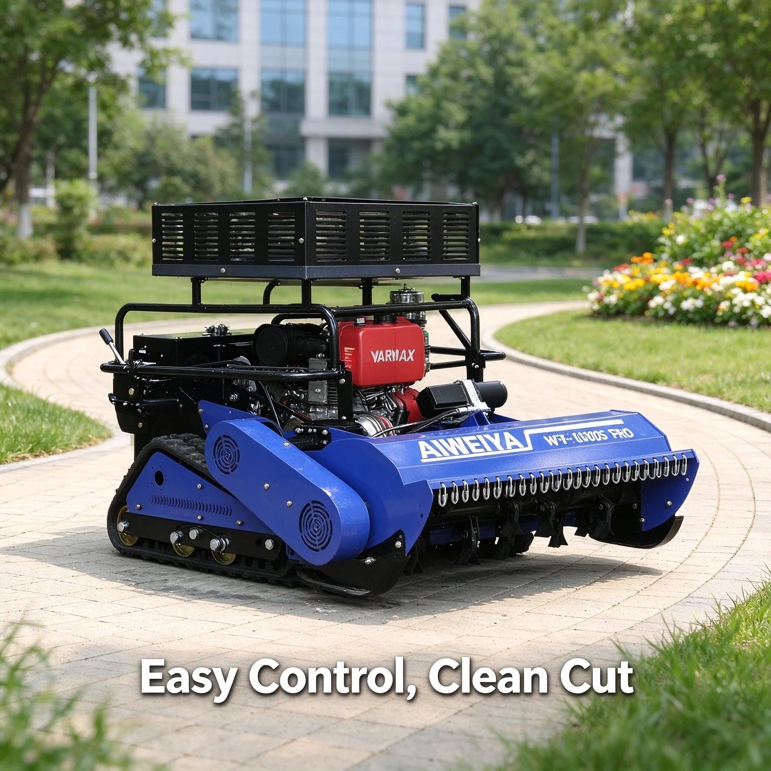 Customized Heavy Duty Flail Lawn Mower with Remote Control for Farm Contractors and Landscaping Businesses