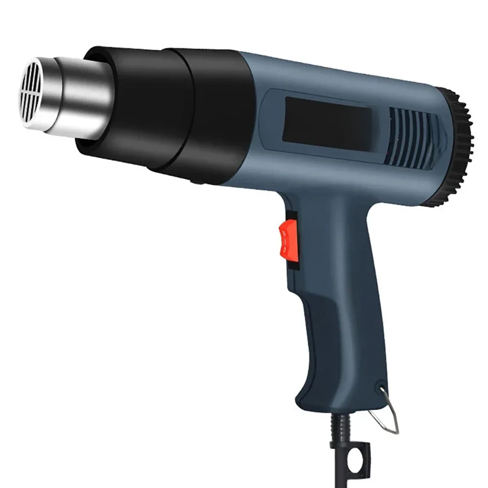 Wysokiej jakości cyfrowy wyświetlacz LCD Pistolet na gorące powietrze Suszarka do włosów o dużej mocy Narzędzie do naprawy folii samochodowej 220V Wtyczka EU — zdjęcie 2