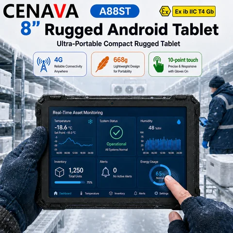 CENAVA A88ST 8 Inch Rugged Android Tablet PC 8GB 128GB  IP68 4G LTE GPS 10000mAh Waterproof Warehouse Drop Rugged Tablet Bulk