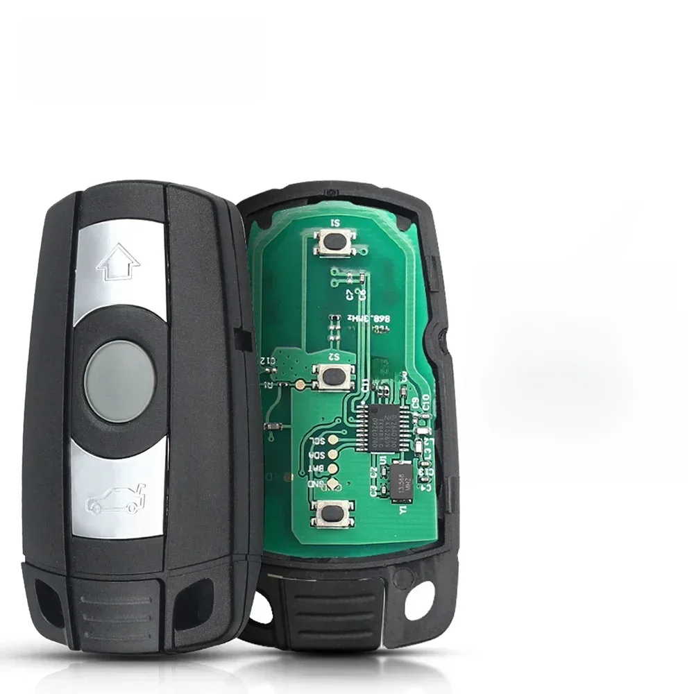 Keyyou chave remota 315mhz 433mhz 868mhz chip para bmw cas3 1/3/5/7 séries x5 x6 e60 e61 e70 e71 e87