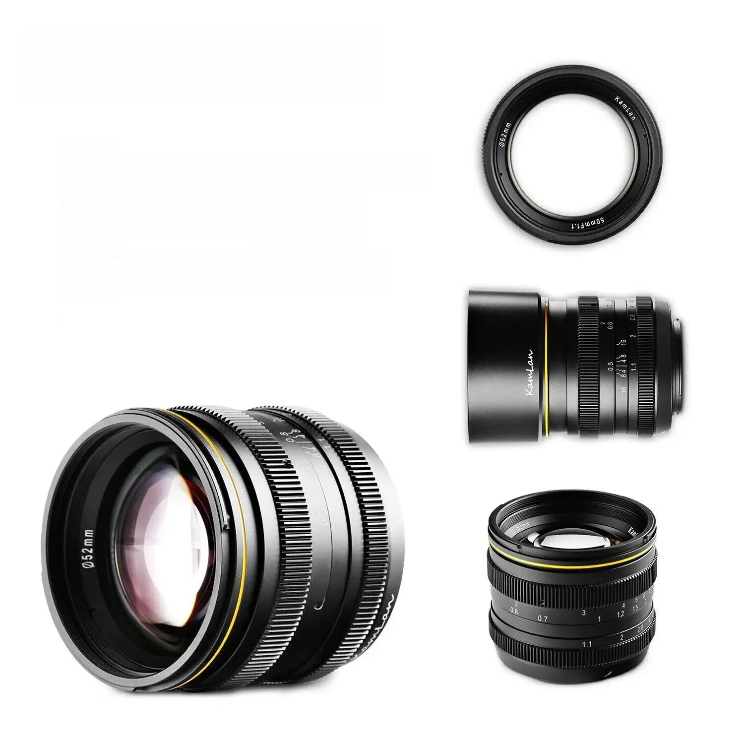 Obiektyw Kamlan 50mm f1.1 APS-C do aparatów bezlusterkowych Canon EOS-M SONY E-Mount Fuji X M4/3 z dużą przysłoną i ręczną regulacją ostrości — zdjęcie produktu 7