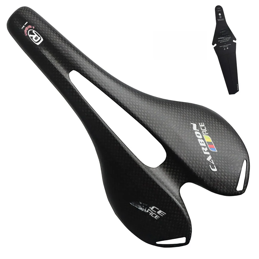 AliExpress NONE 3K Full Carbon Fiber Bicycle Saddle MTB Road Bike Seat Ultra Light Cycle Equipment Matte/ Glossy 270x143mm