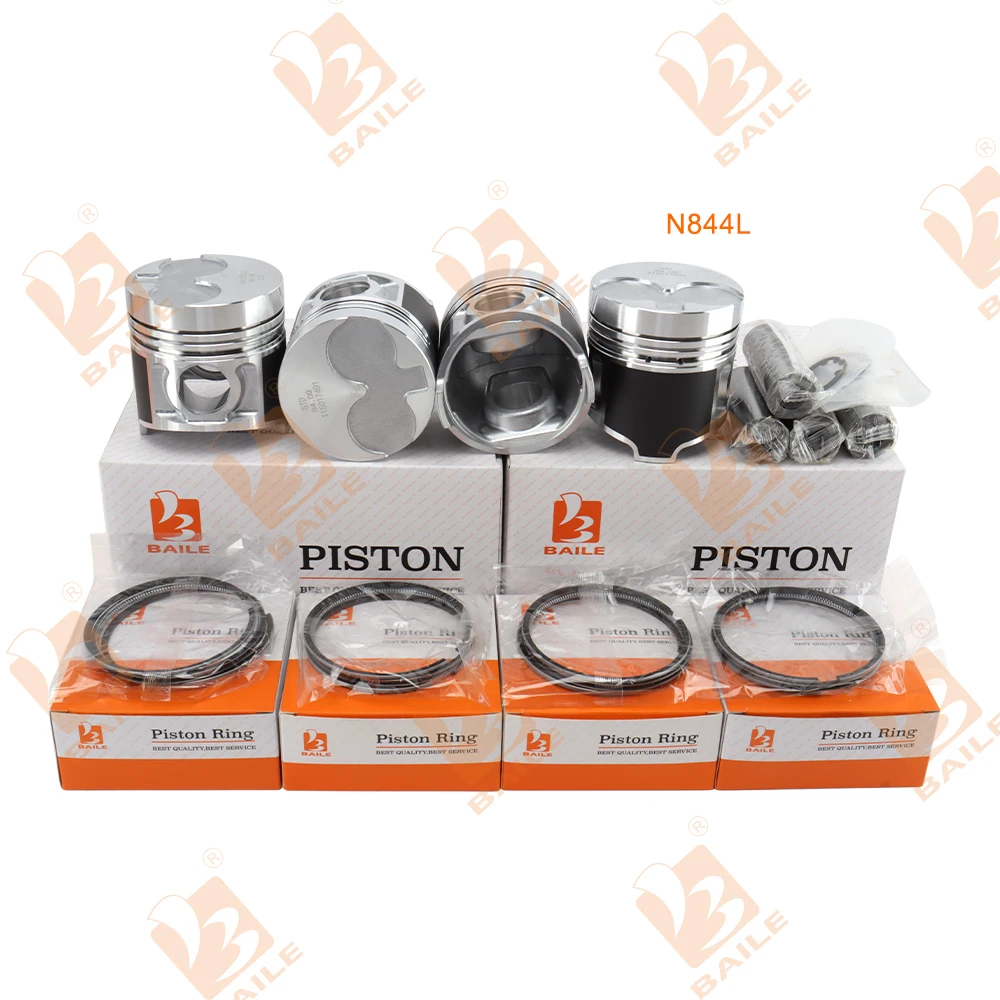 For Shibaura N844L Piston + Piston Rings N844 N844T Engine Parts