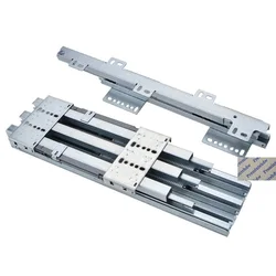 1Set Top Bottom Mount Pantry Pull Out Slide For DIY Tall Cabinet Storage