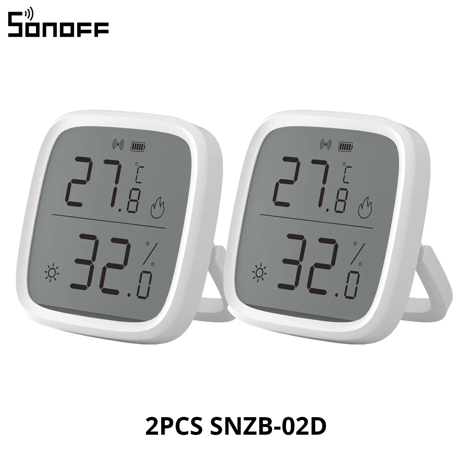 SONOFF SNZB-02D Zigbee LCD slimme temperatuur- en vochtigheidssensor draadloze hygrometer thermometer werkt met Alexa Google Home Alice