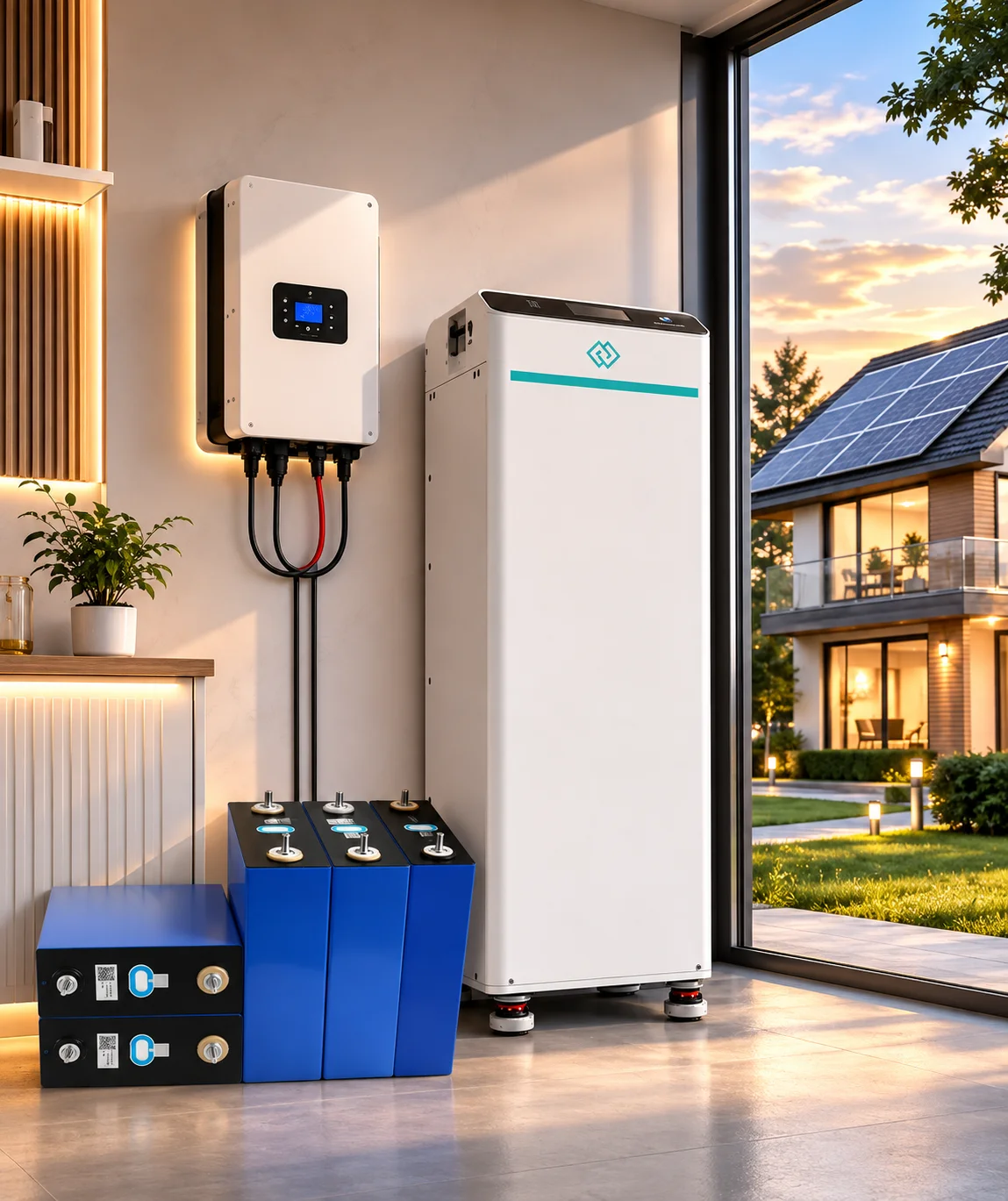 EU Stock Lifepo4 Battery 48V CATL280 Grade A Seplos V4 Kit 10A Active Balancer Rechargeable Battery DIY Home Solar Storage