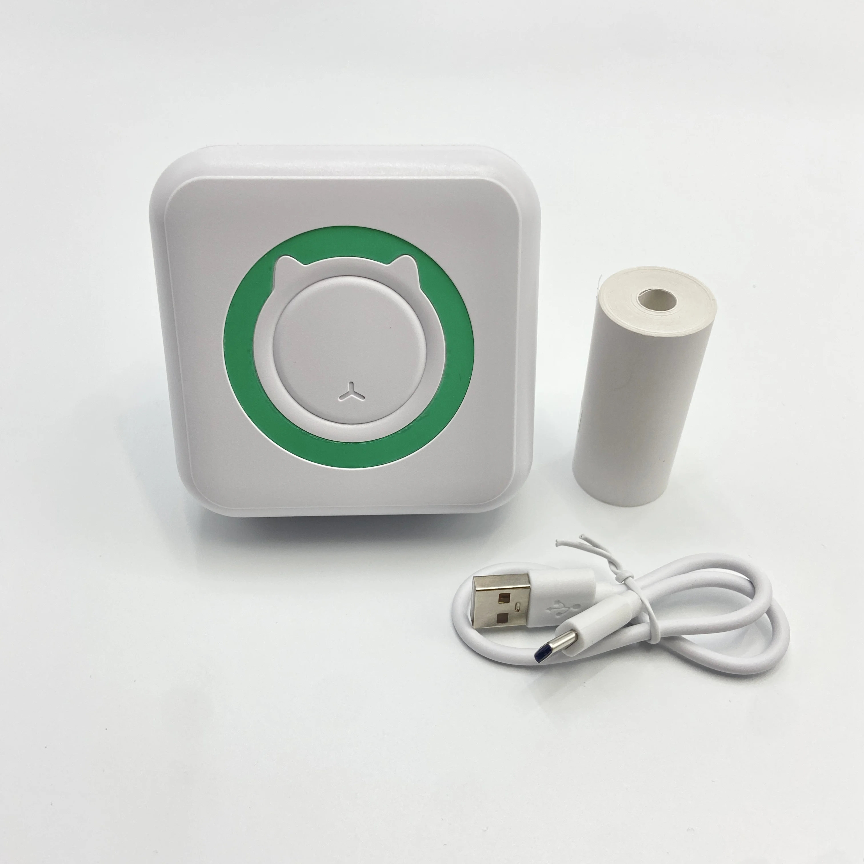 Mini Portable Wireless Photo & Label Printer, USB Rechargeable Ink-Free Design for Journaling, Study Notes, Home, Office, Memos